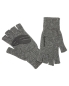 Preview: Wool ½ Finger Glove Steel