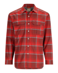 ColdWeather Shirt Cutty Red Asym Ombre Plaid M