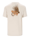 Simms Logo T-Shirt Grey Heather - Crimson L