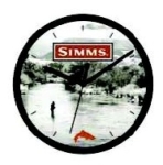 Simms Wanduhr