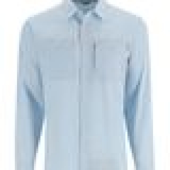 Simms Cutbank Chambray Shirt Sky Chambray L