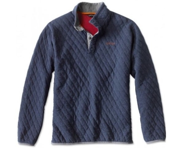 Trout Bum Quilted Snap Orvis Sweatshirt Gr.XL