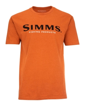 Simms Logo T-Shirt Adobe Heather Gr. L