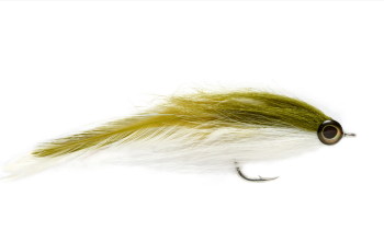Two Tone Brushy Olive & White