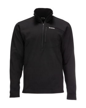 Thermal 1/4 Zip Top Black